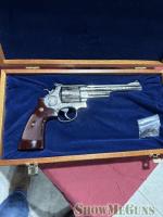 Smith 29-10 nickel 44 engraved