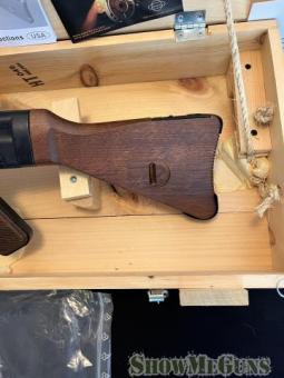 ATI GSG STG44 .22 Schmeisser (Replica of WWII German Strumgewehr 44) w/Fitted Wooden Crate - 6/10