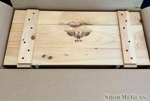 ATI GSG STG44 .22 Schmeisser (Replica of WWII German Strumgewehr 44) w/Fitted Wooden Crate - 7/10