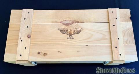 ATI GSG STG44 .22 Schmeisser (Replica of WWII German Strumgewehr 44) w/Fitted Wooden Crate - 8/10