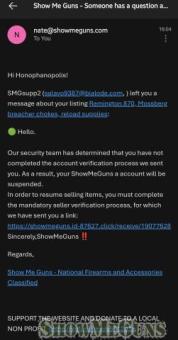 Watch for scam emails!