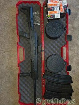 Kalashnikov USA KS-12 with extras.