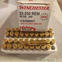 40 rounds Winchester 22-250 40gn