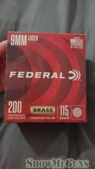 Federal champion 9mm