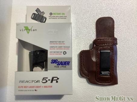 Viridian Reactor 5-R Red Laser for Sig Sauer P238 / P938 + Extras - 1/7