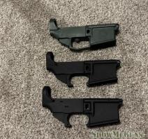 79% 80% AR15 Receiver set not finished 3x