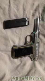Savage model 1907 .32 (Factory Nickel Plated) - 1/4