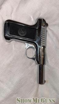 Savage model 1907 .32 (Factory Nickel Plated) - 3/4
