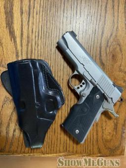 Kimber Pro Carry II  Stainless with Lasergrips & Galco Leather Holster .45 ACP - 9/10