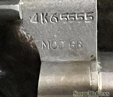 Smith & Wesson model 66 no dash, a pinned barrel, recessed chambers - 3/4