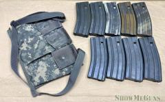 Used USGI Surplus 30rnd Mags and 6 Mag Bandolier
