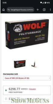 500 rnd 300 blackout 145gr wolf - 2/2