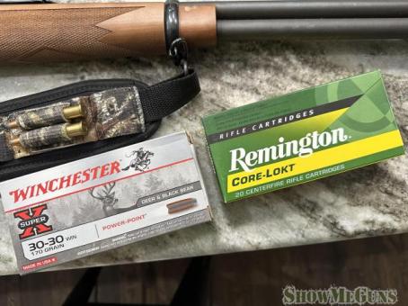30-30 WIN. USED MARLIN 336W LEVER ACTION 20" 30-30 20 INCH " barrel / 2 boxes ammo - 3/12
