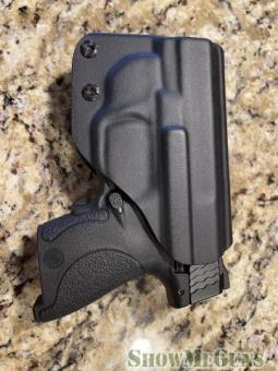S&W Shield 9MM with Crimson Trace Green Laser & 7 Mags - 3/8