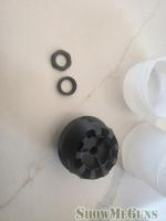 Cookie cutter muzzle brake